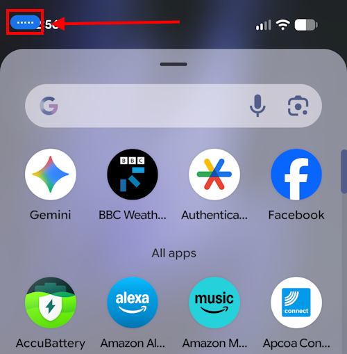 The Voice Acccess indicator
